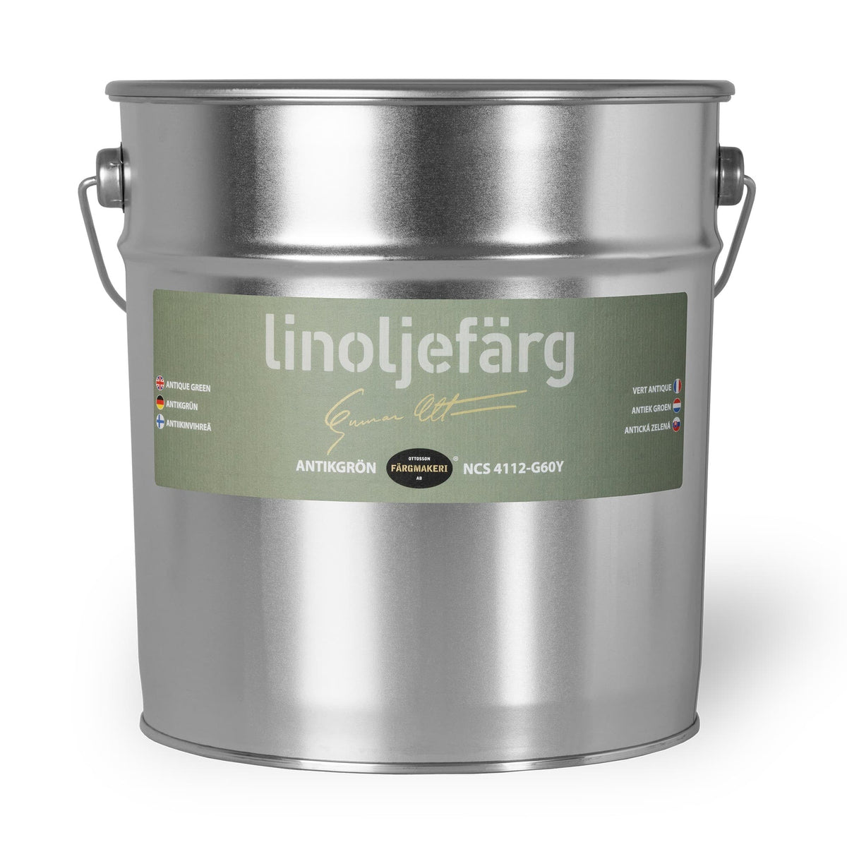 Ottosson linoljefärg - Antikgrön
