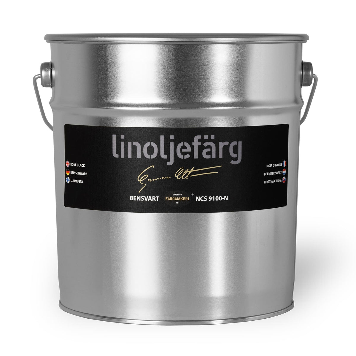Ottosson linoljefärg - 1A-98 Bensvart