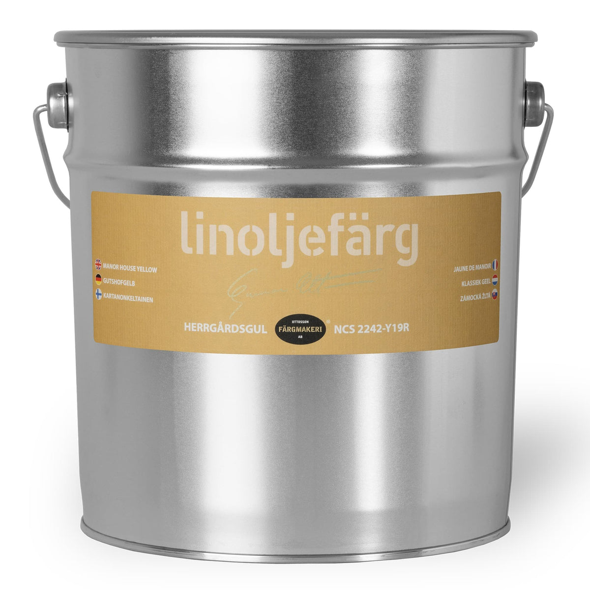 Ottosson linoljefärg - 4A-920 Herrgårdsgul