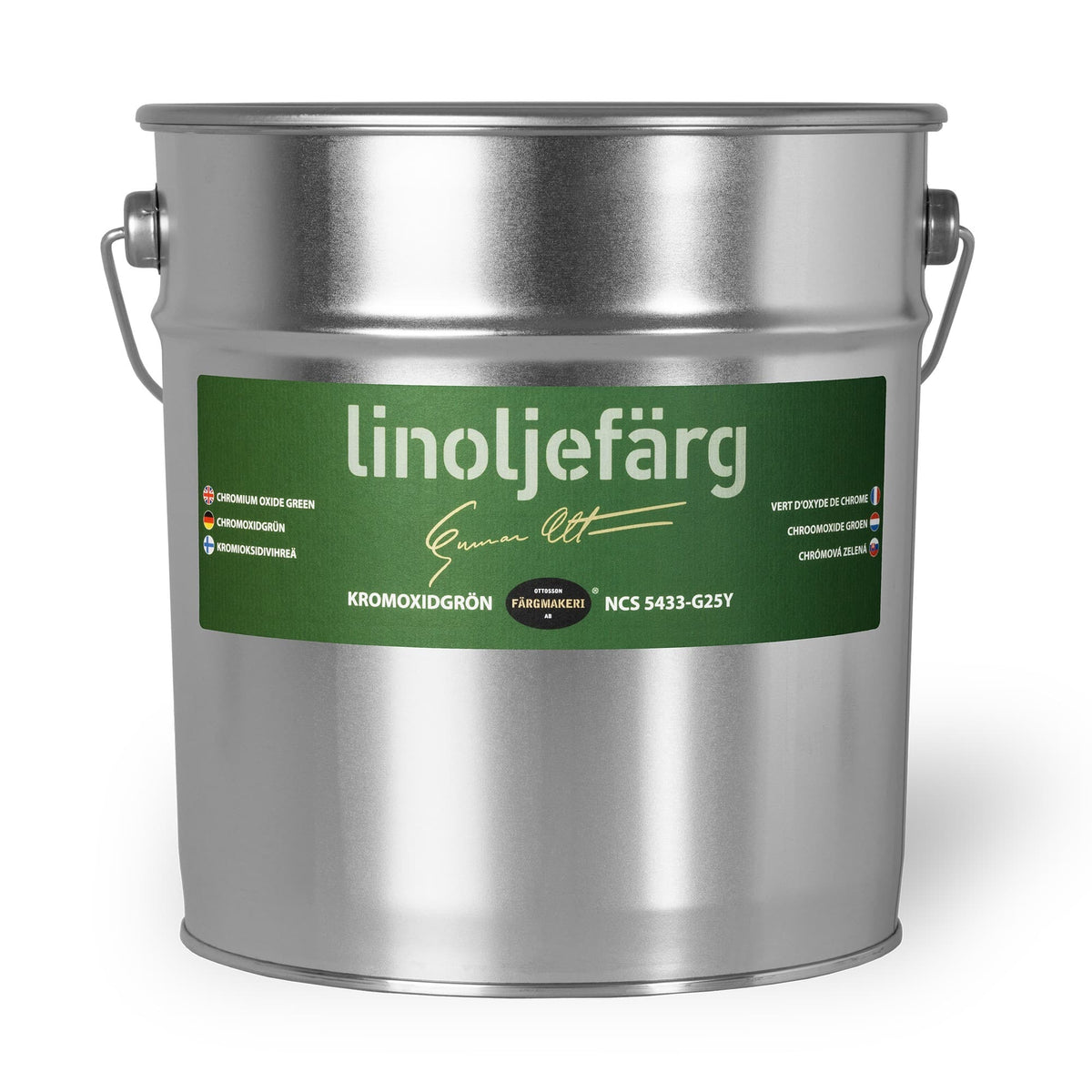 Ottosson linoljefärg - Kromoxidgrön