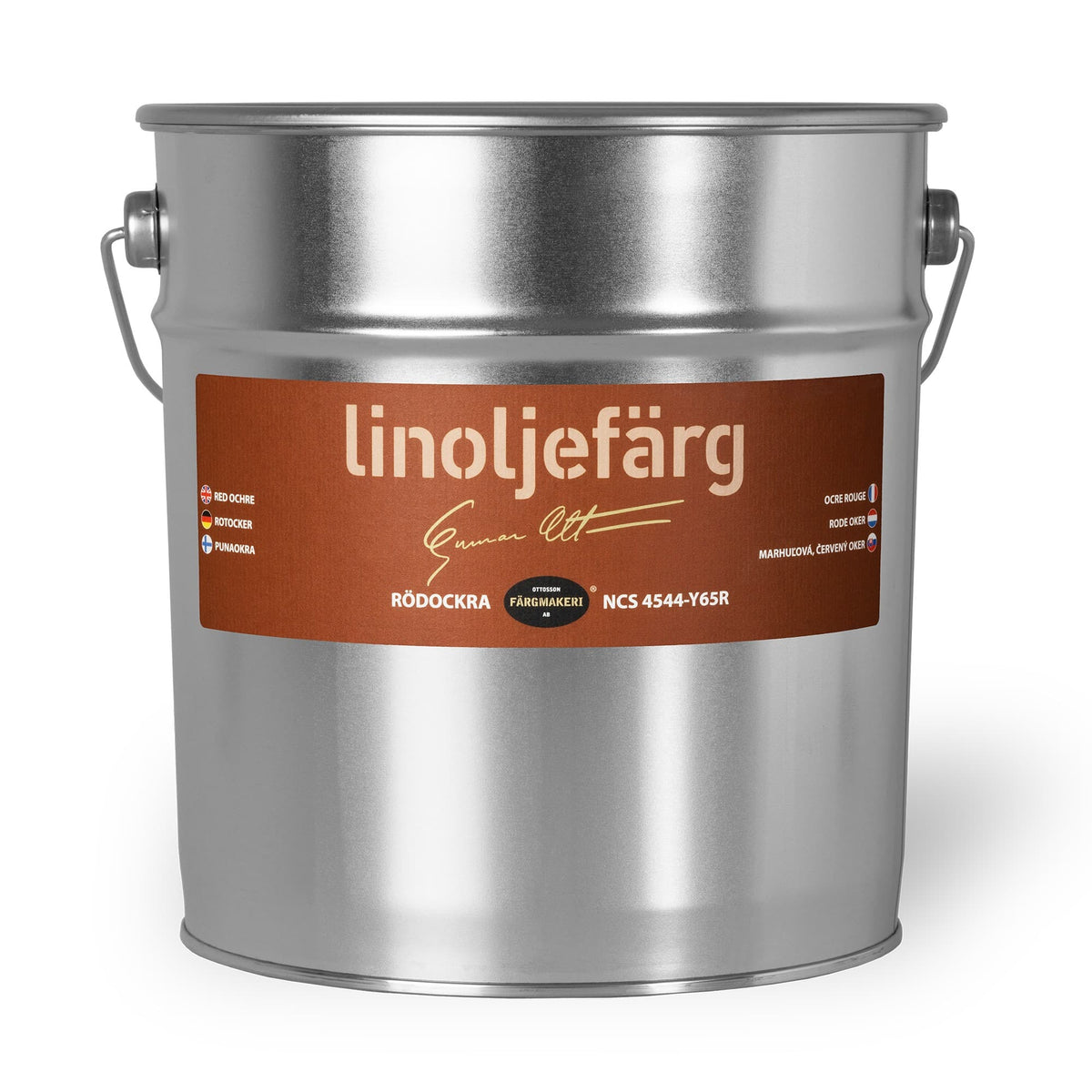 Ottosson linoljefärg - 1A-Abricot Rödockra