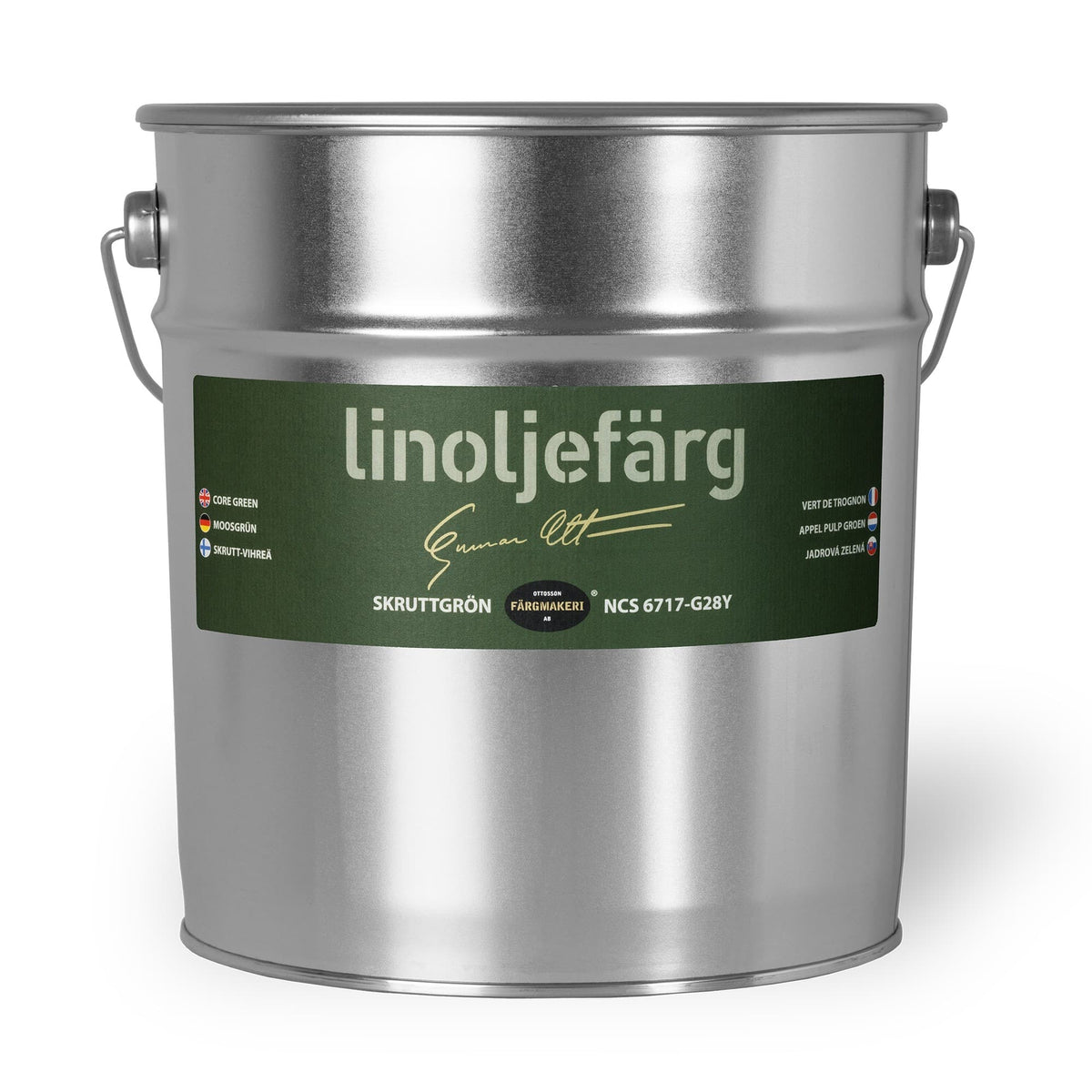Ottosson linoljefärg - Skruttgrön