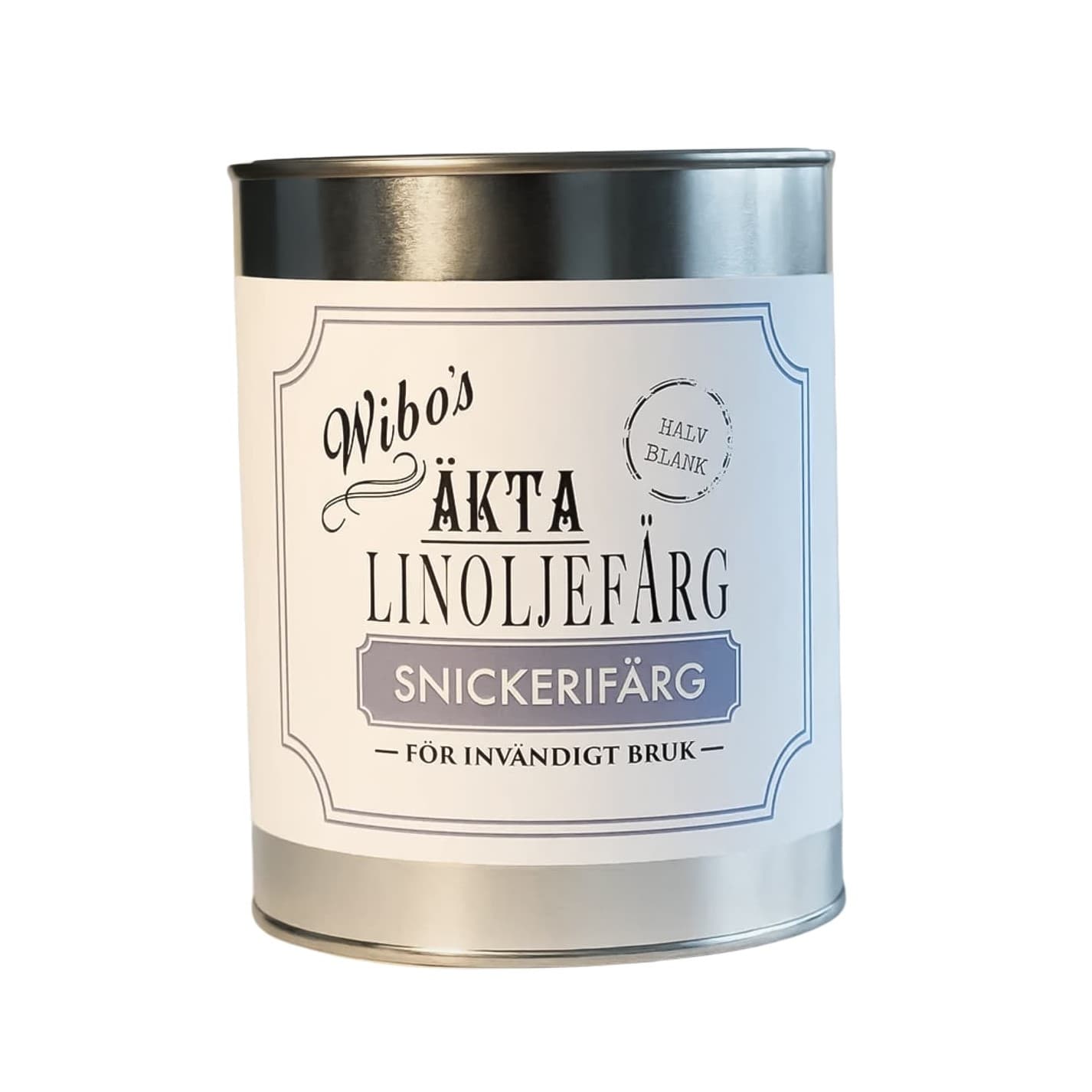 Snickerifärg halvblank vit