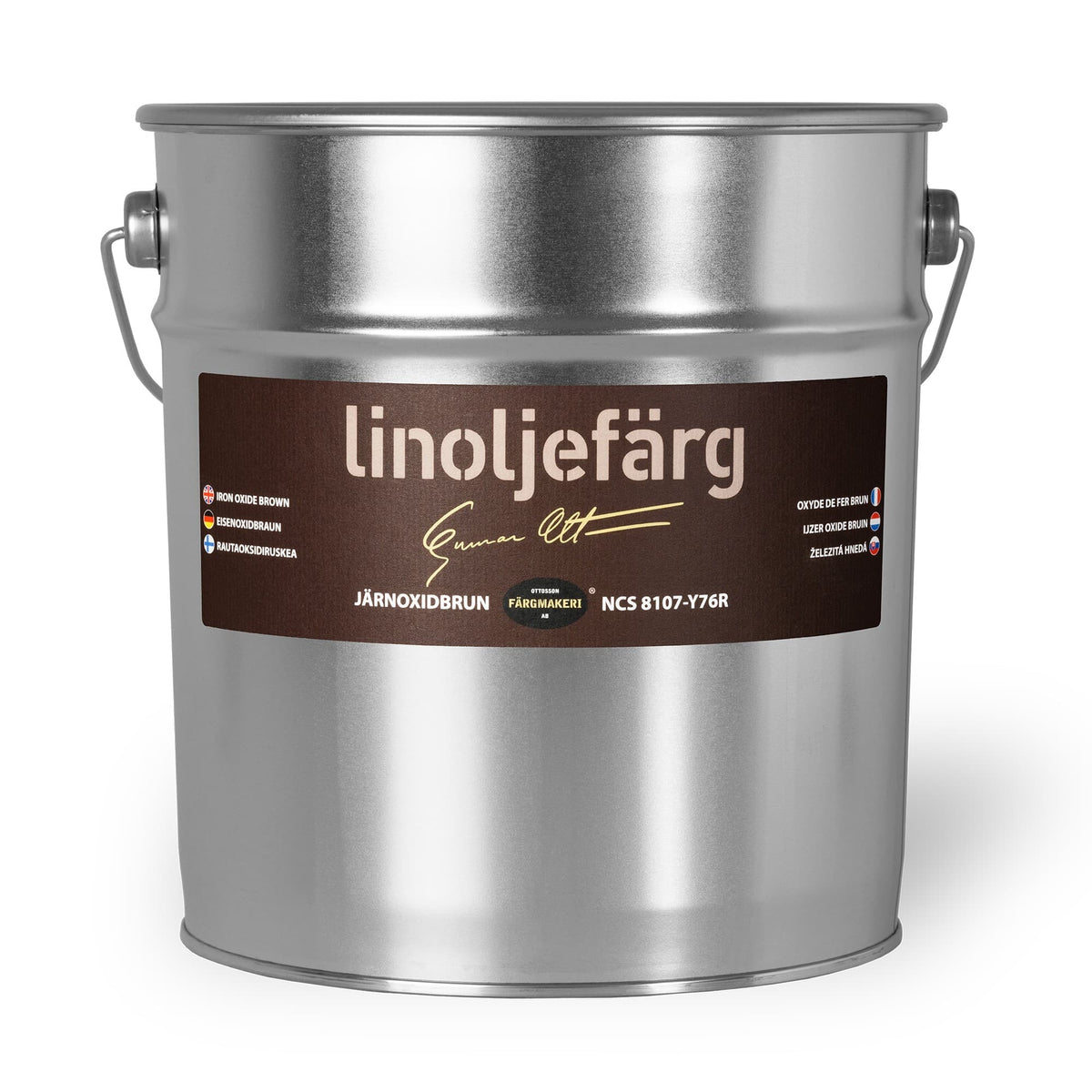 Ottosson linoljefärg - Järnoxidbrun