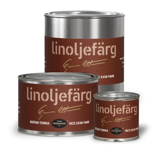 Ottosson linoljefärg - Bränd Terra
