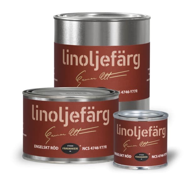 Ottosson linoljefärg - 1A-48A Engelskt Röd