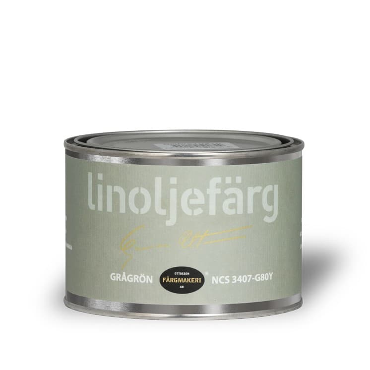 Ottosson linoljefärg - Grågrön