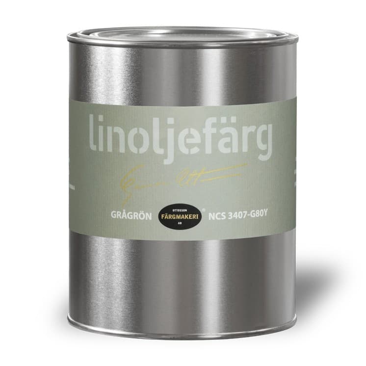 Ottosson linoljefärg - Grågrön