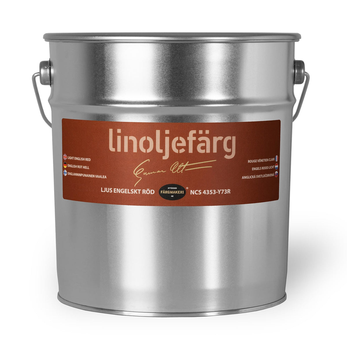 Ottosson linoljefärg - 1A-10A Ljus Engelskt Röd