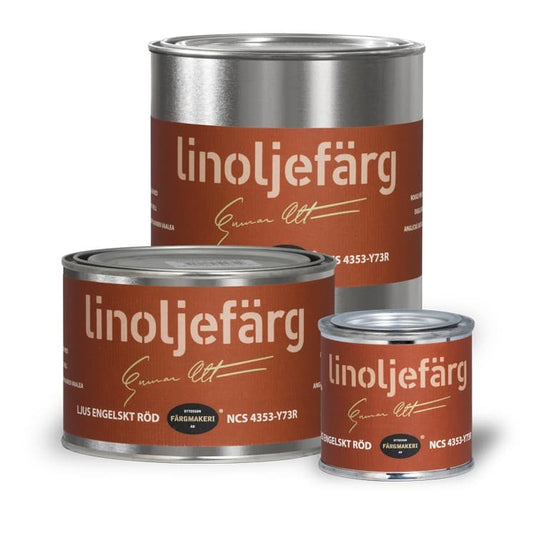 Ottosson linoljefärg - 1A-10A Ljus Engelskt Röd
