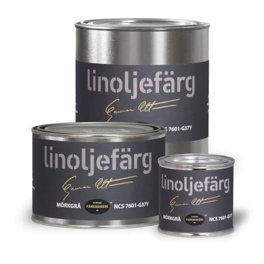 Ottosson linoljefärg - Mörkgrå