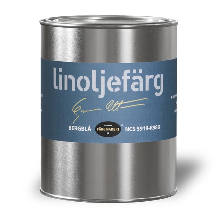 Ottosson linoljefärg - Bergblå