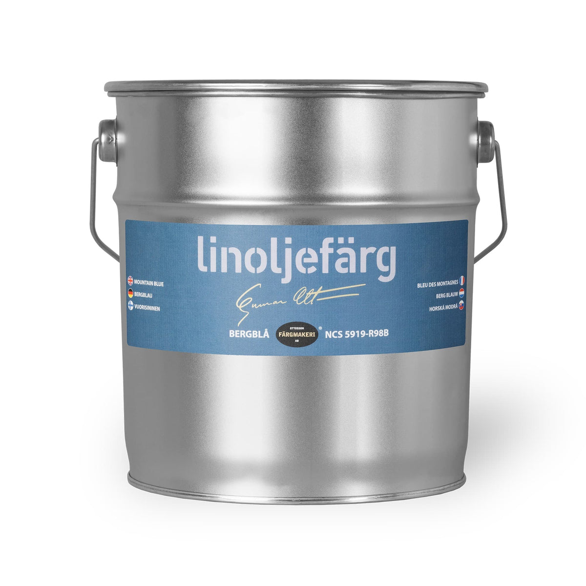 Ottosson linoljefärg - Bergblå