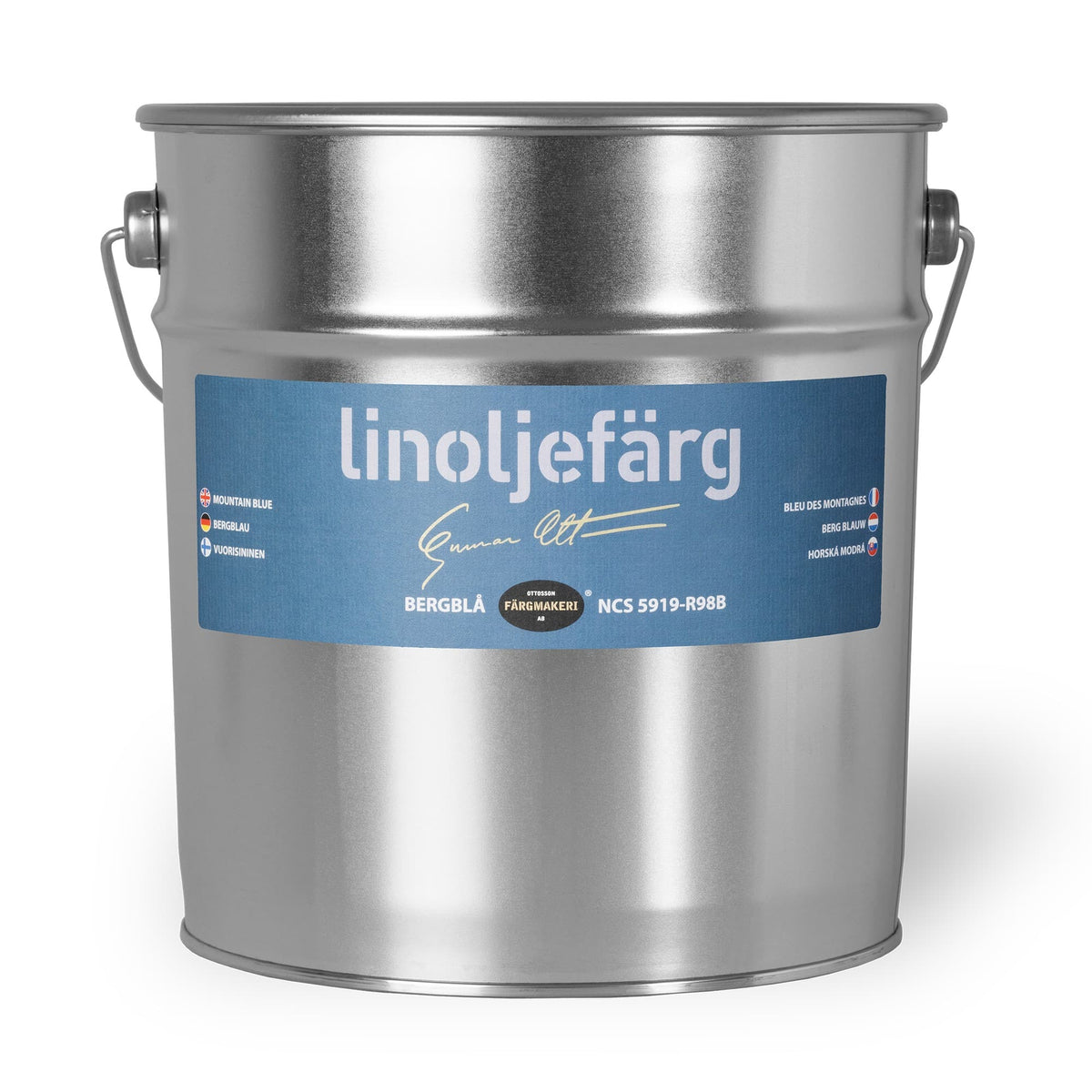 Ottosson linoljefärg - Bergblå