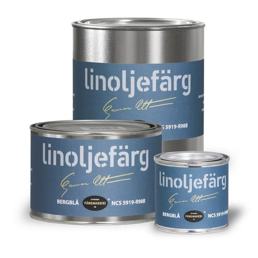 Ottosson linoljefärg - Bergblå