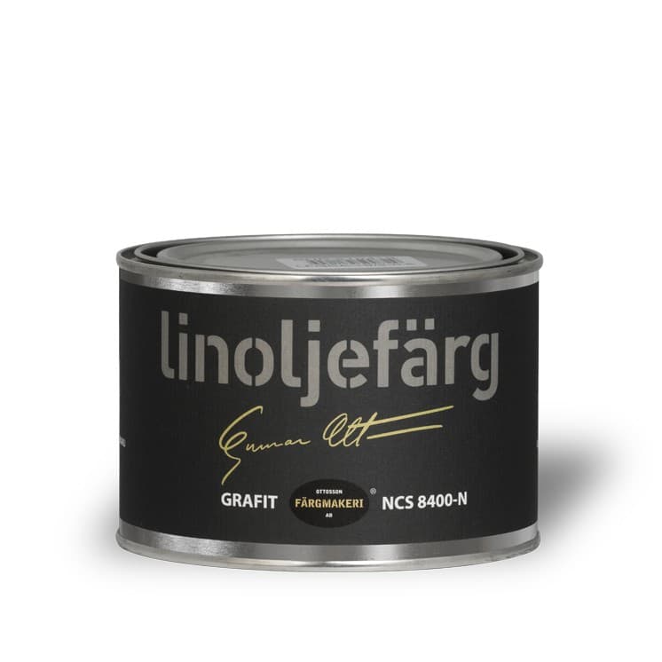 Ottosson linoljefärg - Grafit