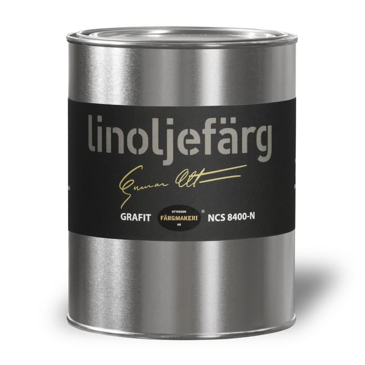 Ottosson linoljefärg - Grafit