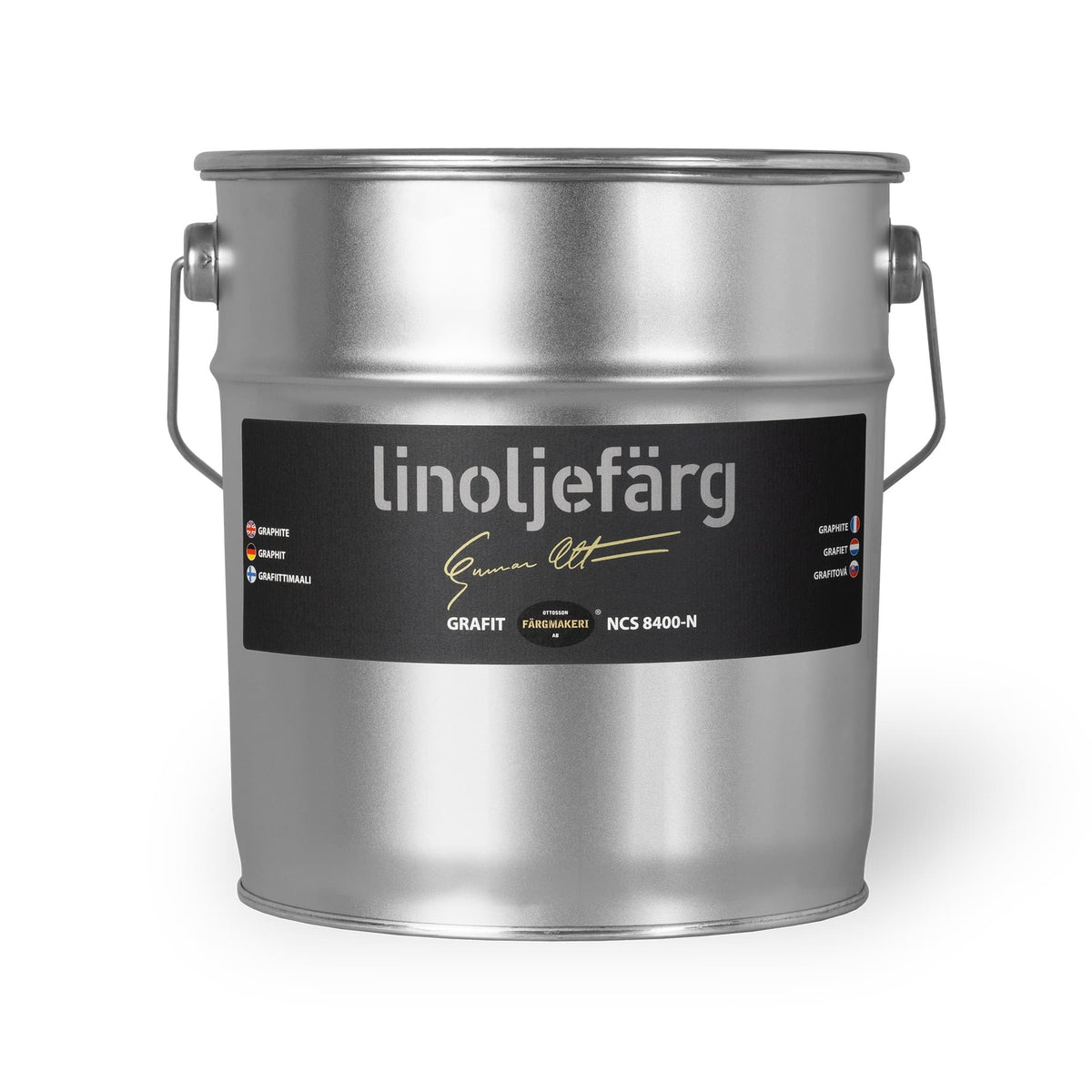 Ottosson linoljefärg - Grafit