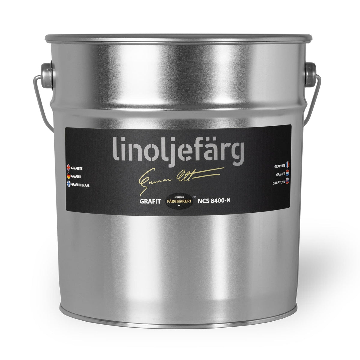 Ottosson linoljefärg - Grafit