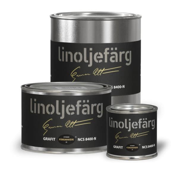 Ottosson linoljefärg - Grafit