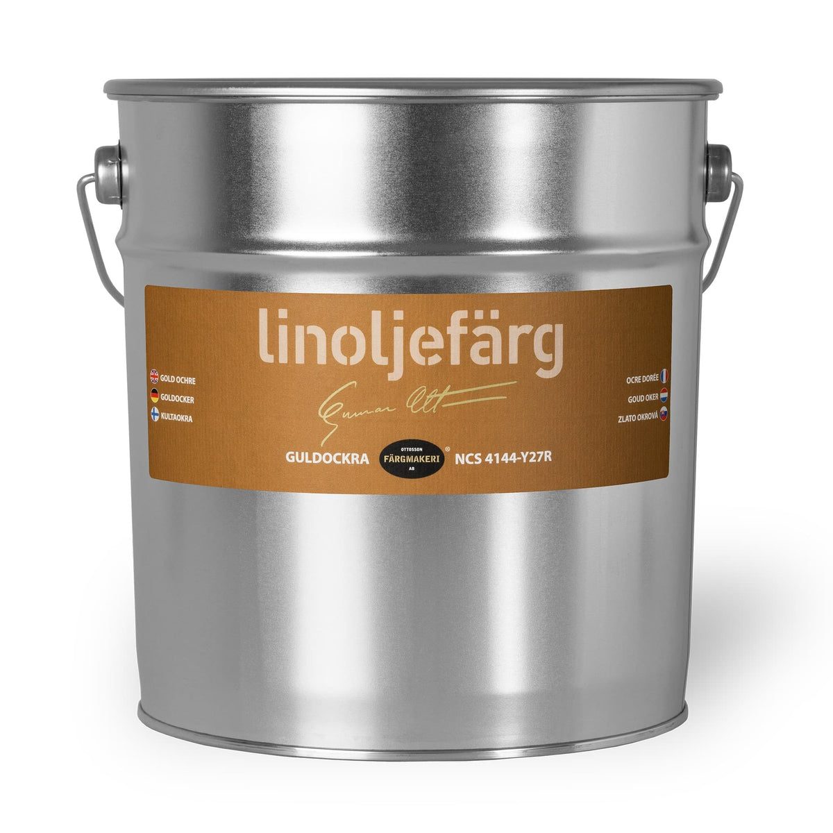 Ottosson linoljefärg - 1A-94 Guldockra