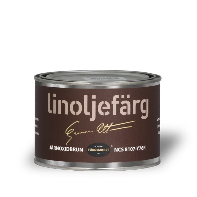 Ottosson linoljefärg - Järnoxidbrun