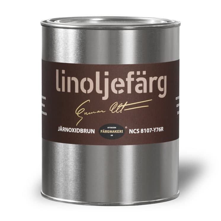 Ottosson linoljefärg - Järnoxidbrun