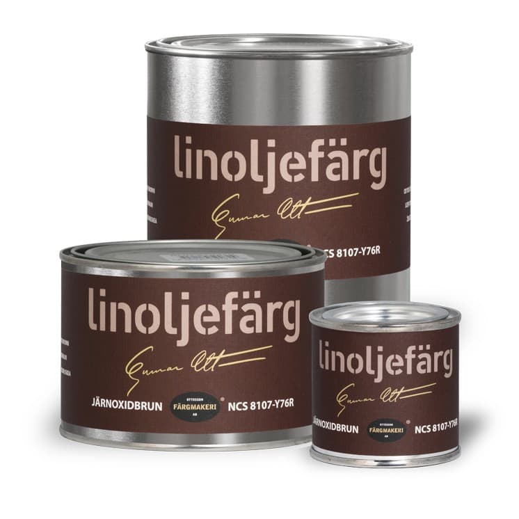 Ottosson linoljefärg - Järnoxidbrun