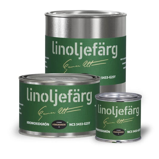 Ottosson linoljefärg - Kromoxidgrön