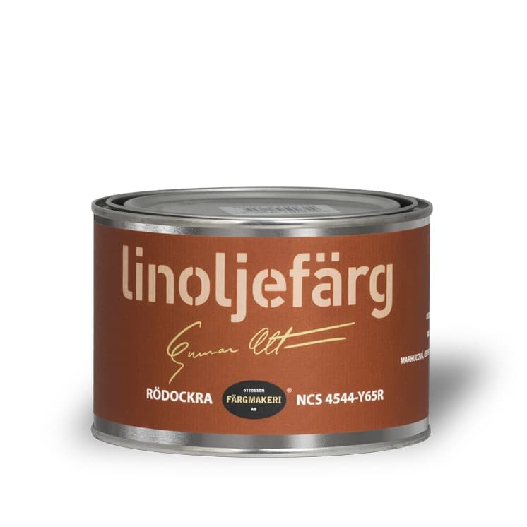 Ottosson linoljefärg - 1A-Abricot Rödockra