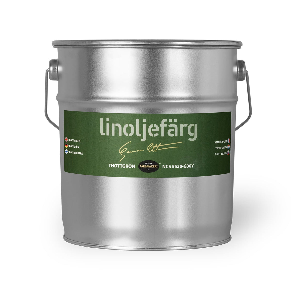 Ottosson linoljefärg - Thottgrön