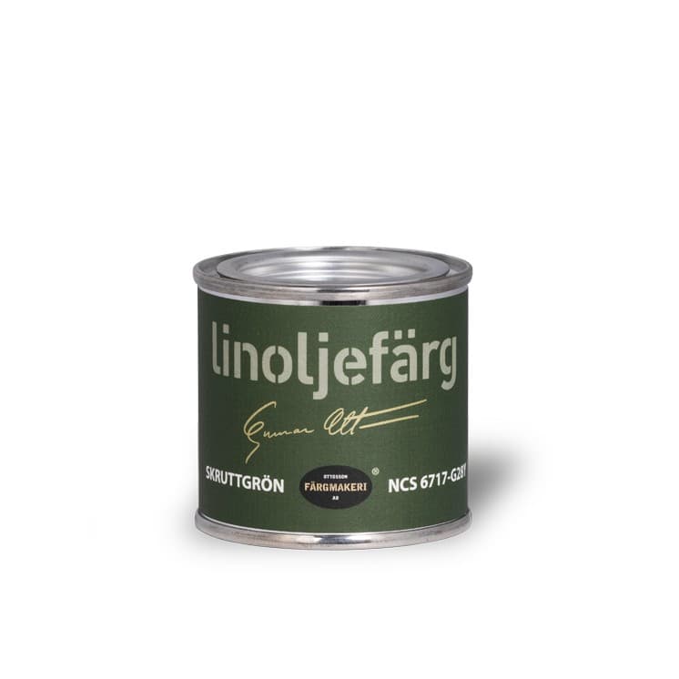 Ottosson linoljefärg - Skruttgrön