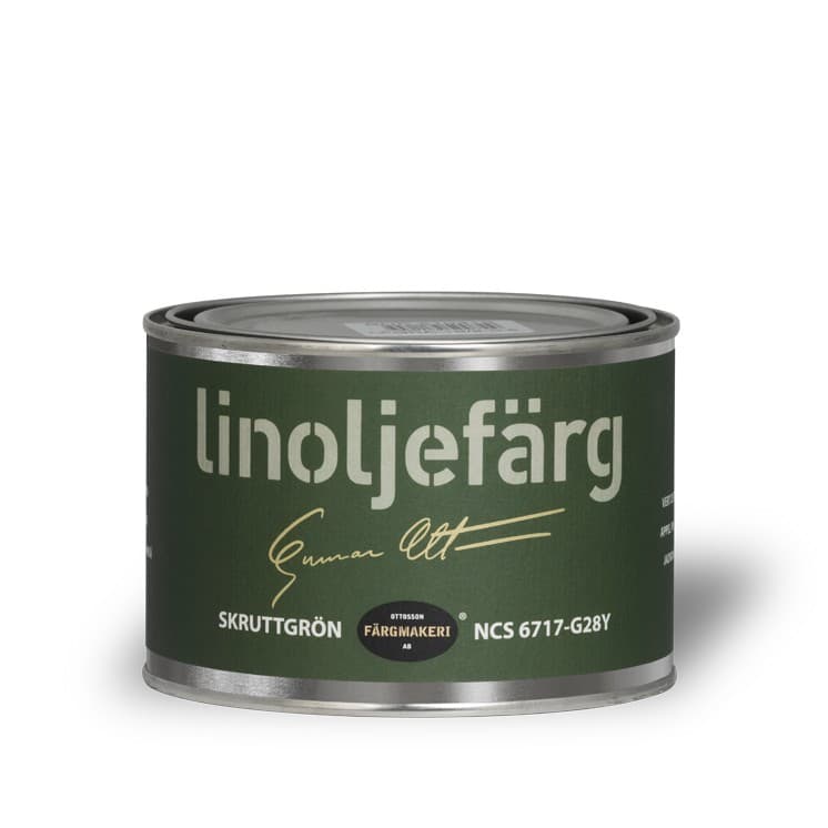 Ottosson linoljefärg - Skruttgrön