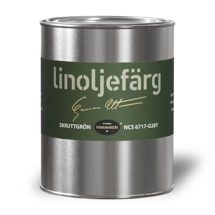 Ottosson linoljefärg - Skruttgrön