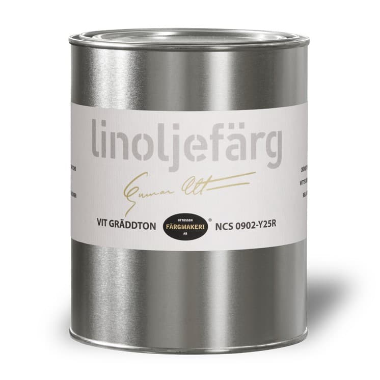 Ottosson linoljefärg - Vit gräddton