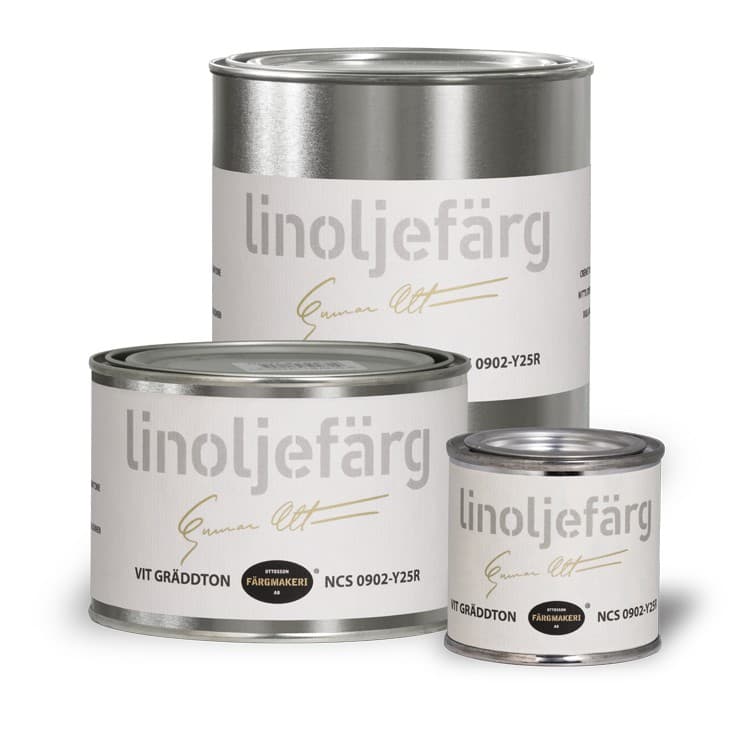 Ottosson linoljefärg - Vit gräddton