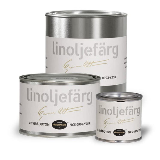 Ottosson linoljefärg - Vit gräddton