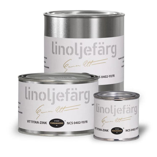 Ottosson linoljefärg - Vit Titan-Zink